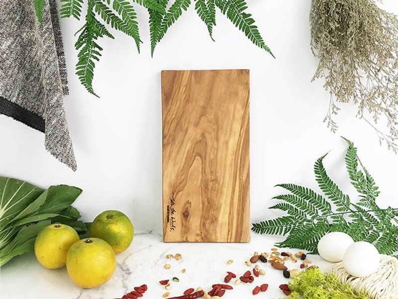 基本款长方(大) 橄榄木砧板 下午茶 起司点心盘 - 厨房用具 - 木头 咖啡色