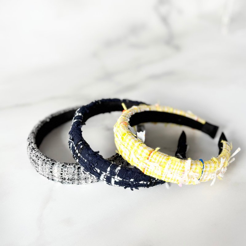 【Linton 绒织】25mm 绒织发箍 - 发带/发箍 - 其他材质 