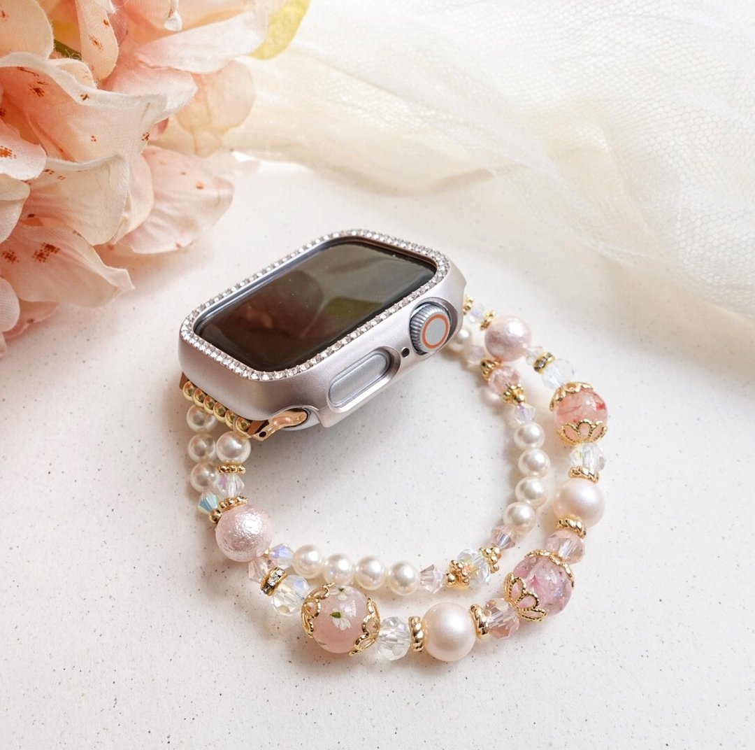Apple Watch滴胶表链 - 表带 - 树脂 粉红色