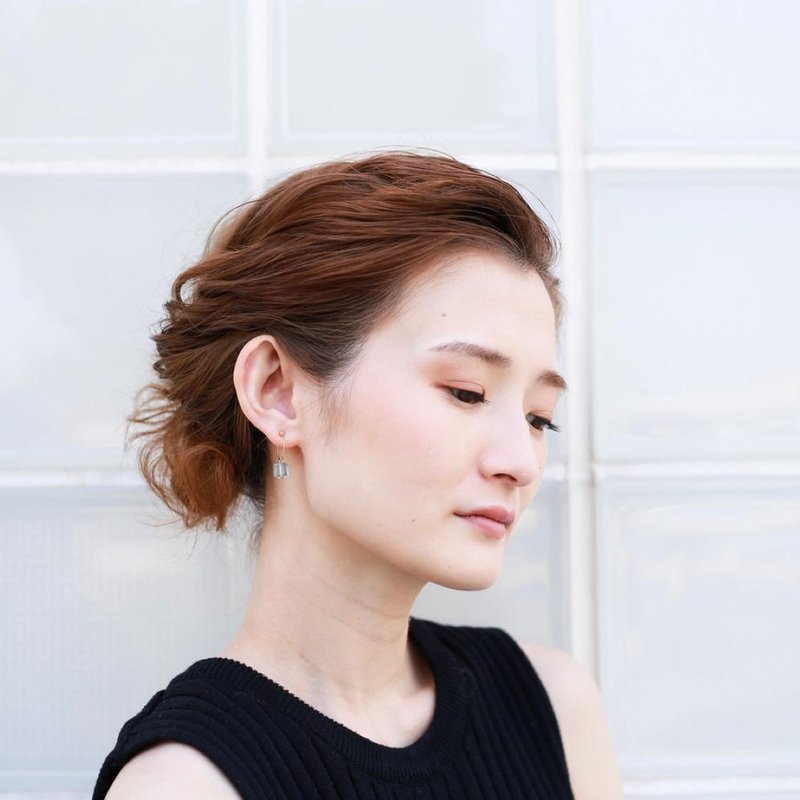 LEAD PIKO PIERCE - 耳环/耳夹 - 石头 绿色