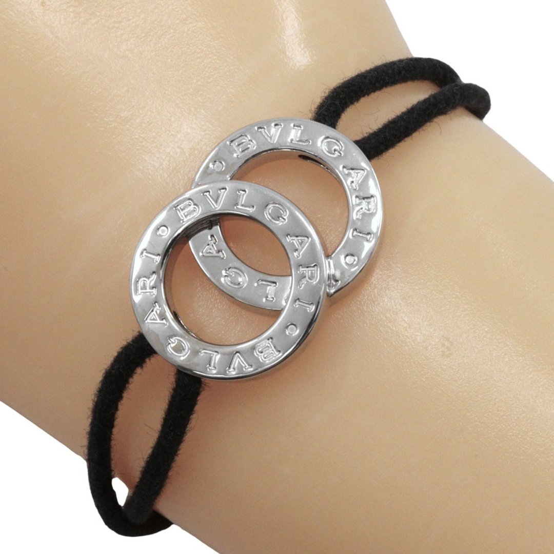 【日本直送】宝格丽 BVLGARI B.zero1 手链 双Logo 银 925 黑色 约 11.2g 男女皆宜【二手品】 - 手链/手环 - 银 银色