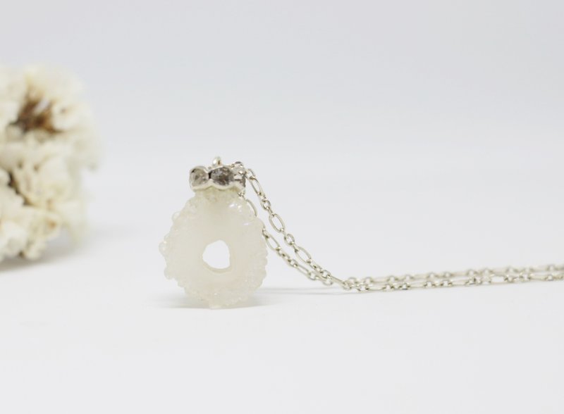 <永恒>白色永恒 925纯银项链  轻珠宝 母亲节 情人节 生日礼物 纪念日 宴会 party 交换礼物 圣诞节 - 项链 - 宝石 白色