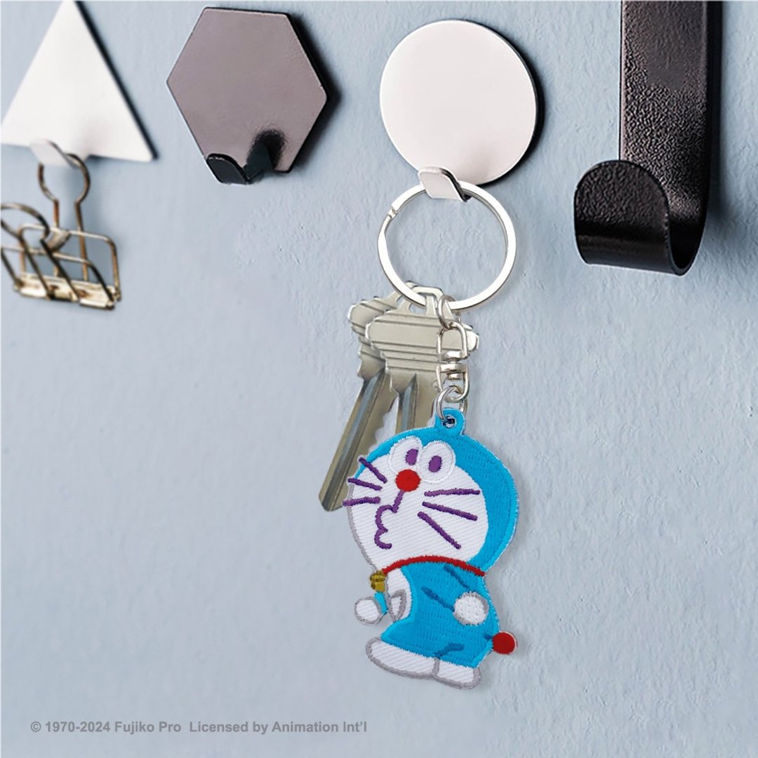 JzFun / Doraemon  刺绣吊饰钥匙圈 (我在) - 钥匙链/钥匙包 - 绣线 多色