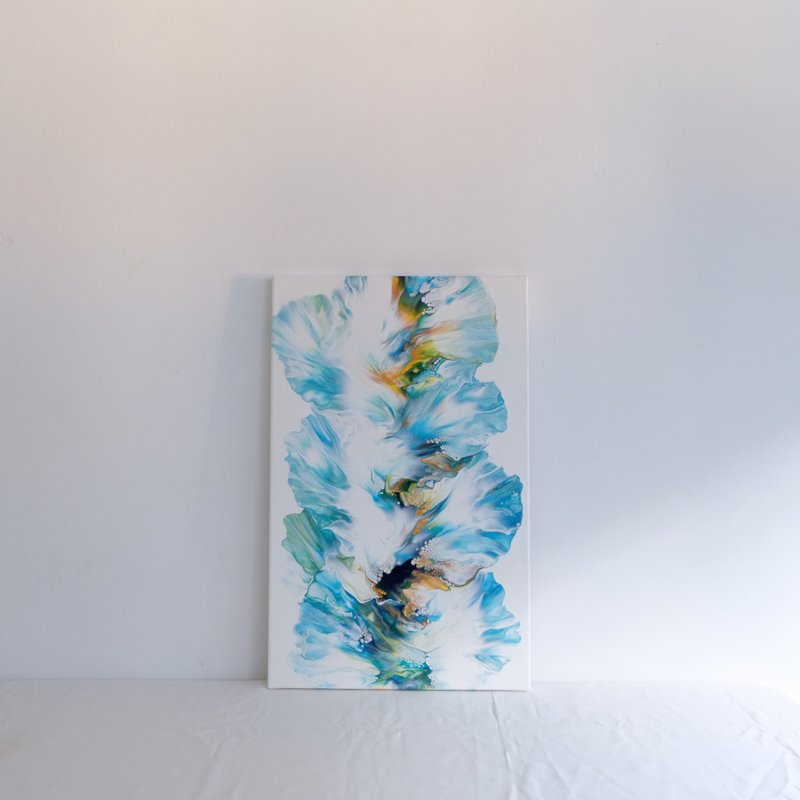 裙摆摇摇之孔雀羽毛 - 海报/装饰画/版画 - 颜料 