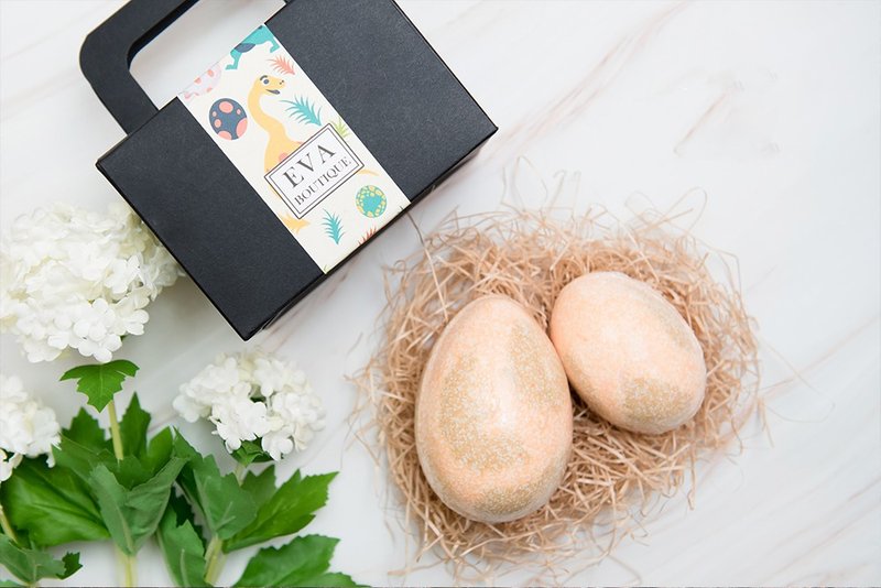 恐龙蛋汽泡泡澡球2入礼盒EVA原创独家 - 沐浴用品 - 精油 