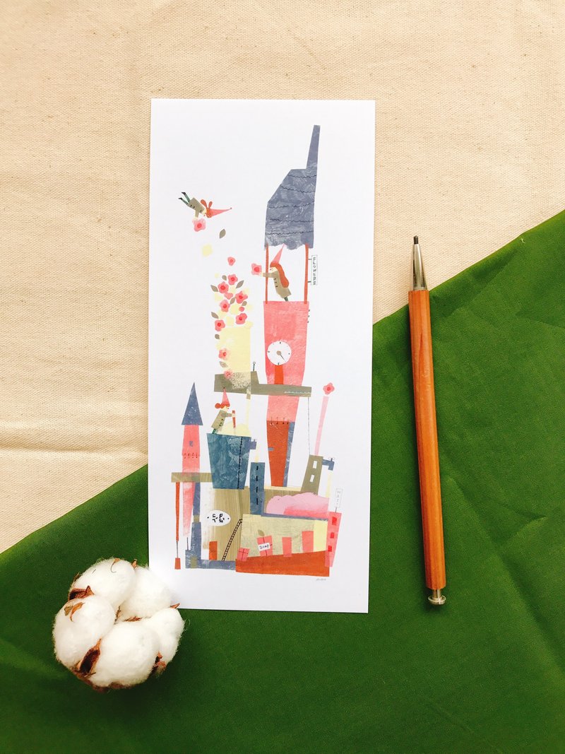 小工坊的午后热水澡 - 卡片/明信片 - 纸 粉红色