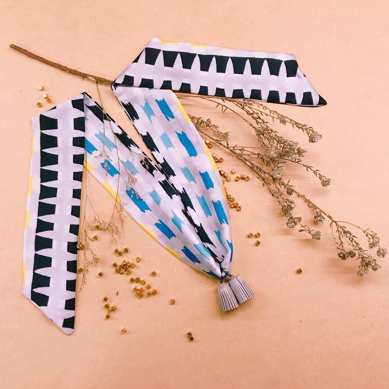 流苏项链 / 双重人格 ( 2色 ) - 项链 - 聚酯纤维 蓝色