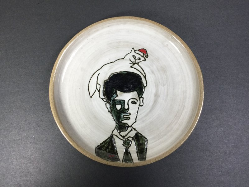 宋先生 【Mr. 圣诞节】【Miss 圣诞节】 - 浅碟/小碟子 - 陶 黑色