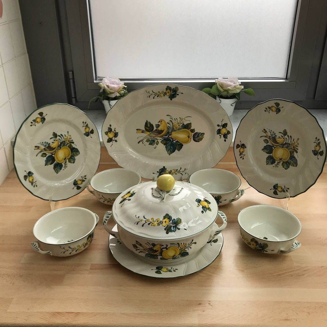 复古 Villeroy & Boch 餐具套装 | 德国唯宝牙买加系列 - 厨房用具 - 陶 黄色