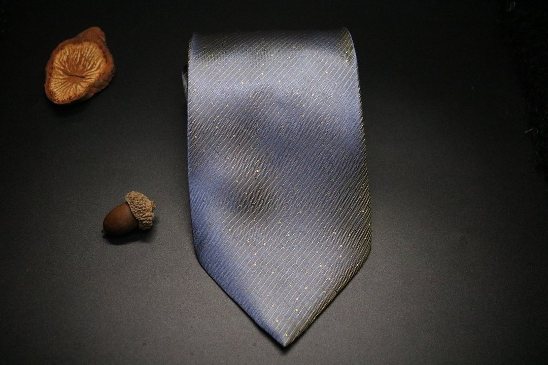 绿色渐变小波点领带/真丝型男商务necktie - 领带/领带夹 - 丝．绢 多色