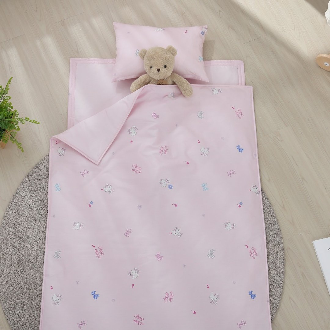 Hello Kitty-台湾制儿童睡垫三件组-可机洗-蝴蝶结 - 其他 - 棉 