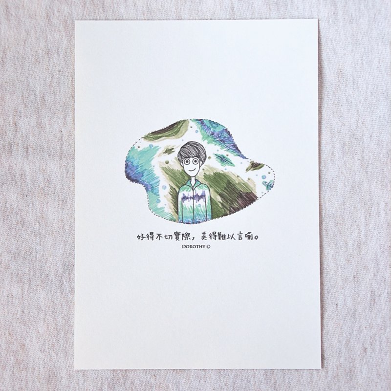 我在想你明信片-C115 - 卡片/明信片 - 纸 多色