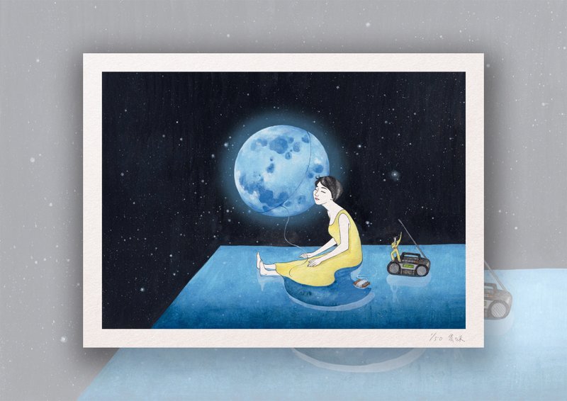 艺术微喷复制图 | 生活短篇集【Blue Moon】 - 海报/装饰画/版画 - 纸 蓝色