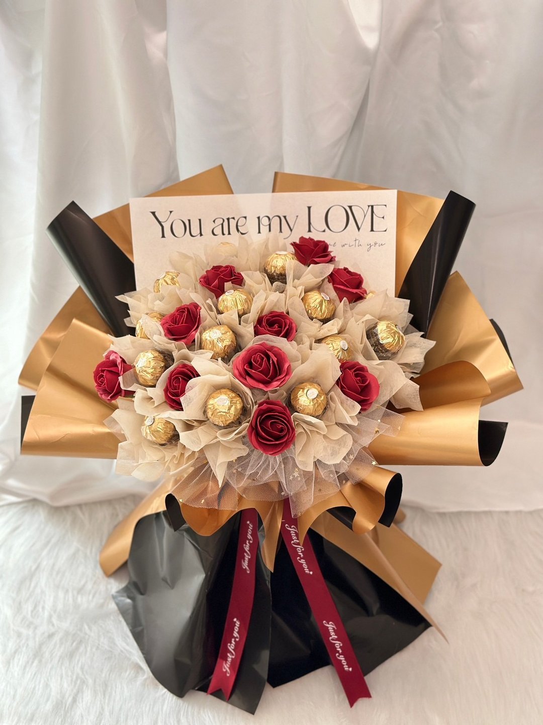 618【WS │金莎花束】大花束 情人节花束 求婚花束  金莎花束 - 干燥花/捧花 - 植物．花 