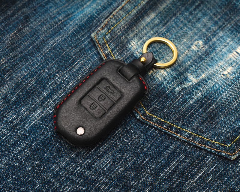 本田 HONDA CRV CRV5 HRV Odyssey Fit City汽车钥匙包 - 钥匙链/钥匙包 - 真皮 黑色