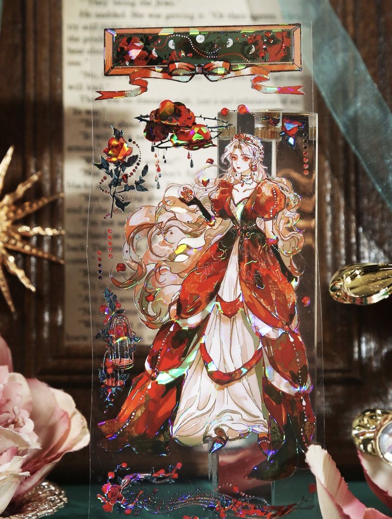 卡特琳娜 黑暗女神 巨畫幅 PET 紙膠帶 貝殼光 10米卷 - 纸胶带 - 其他材质 多色