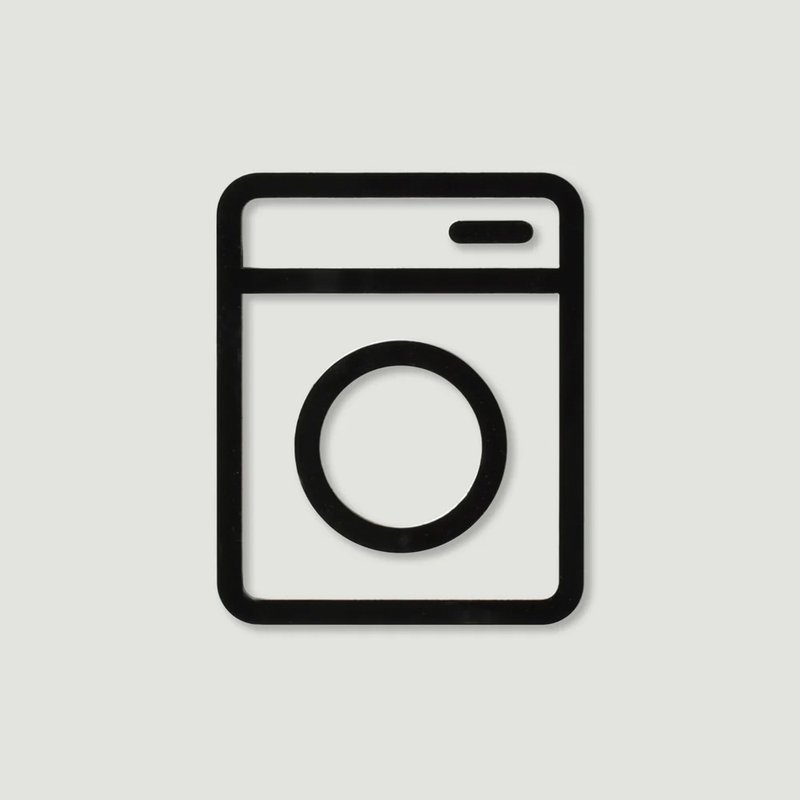 MOHEIM LAUNDRY 洗衣标示 黑 - 其他 - 塑料 黑色