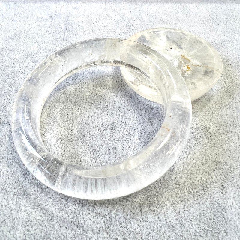 白晶共生黄胶花手镯 | 水晶 | 水晶手镯 - 手链/手环 - 水晶 透明