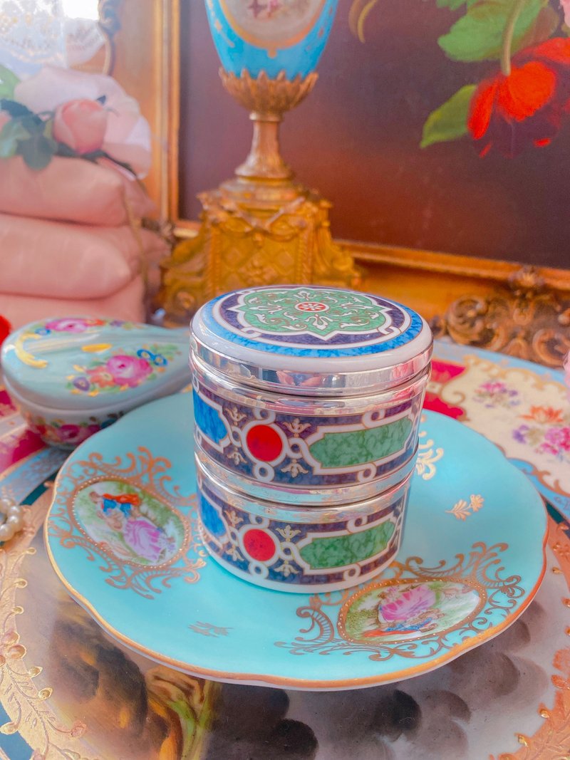 英国制 Wedgwood 1950年古董珠宝盒双层设计 值得收藏 - 收纳用品 - 瓷 多色