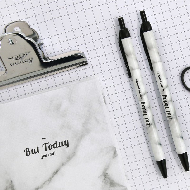 零码出清-0.38星球油性原子笔-02 白色大理石,PLD63955 - 圆珠笔/中性笔 - 塑料 白色