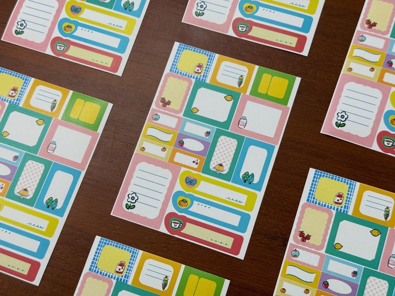 模造贴纸 90小物标签贴 - 贴纸 - 纸 