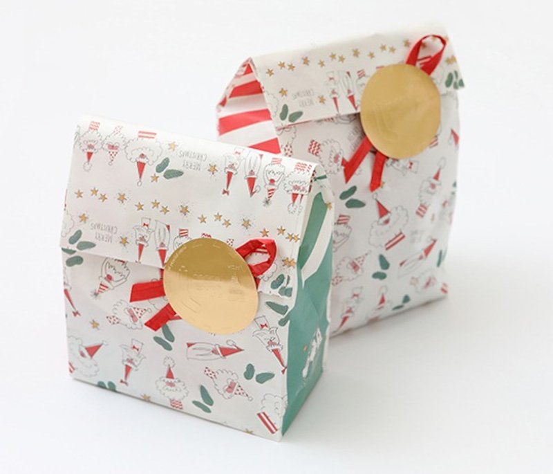 +10・加拾｜红萝卜鼻子圣诞包裹╰ 尼龙袜和棉袜的舒适服贴 - 袜子 - 棉．麻 红色