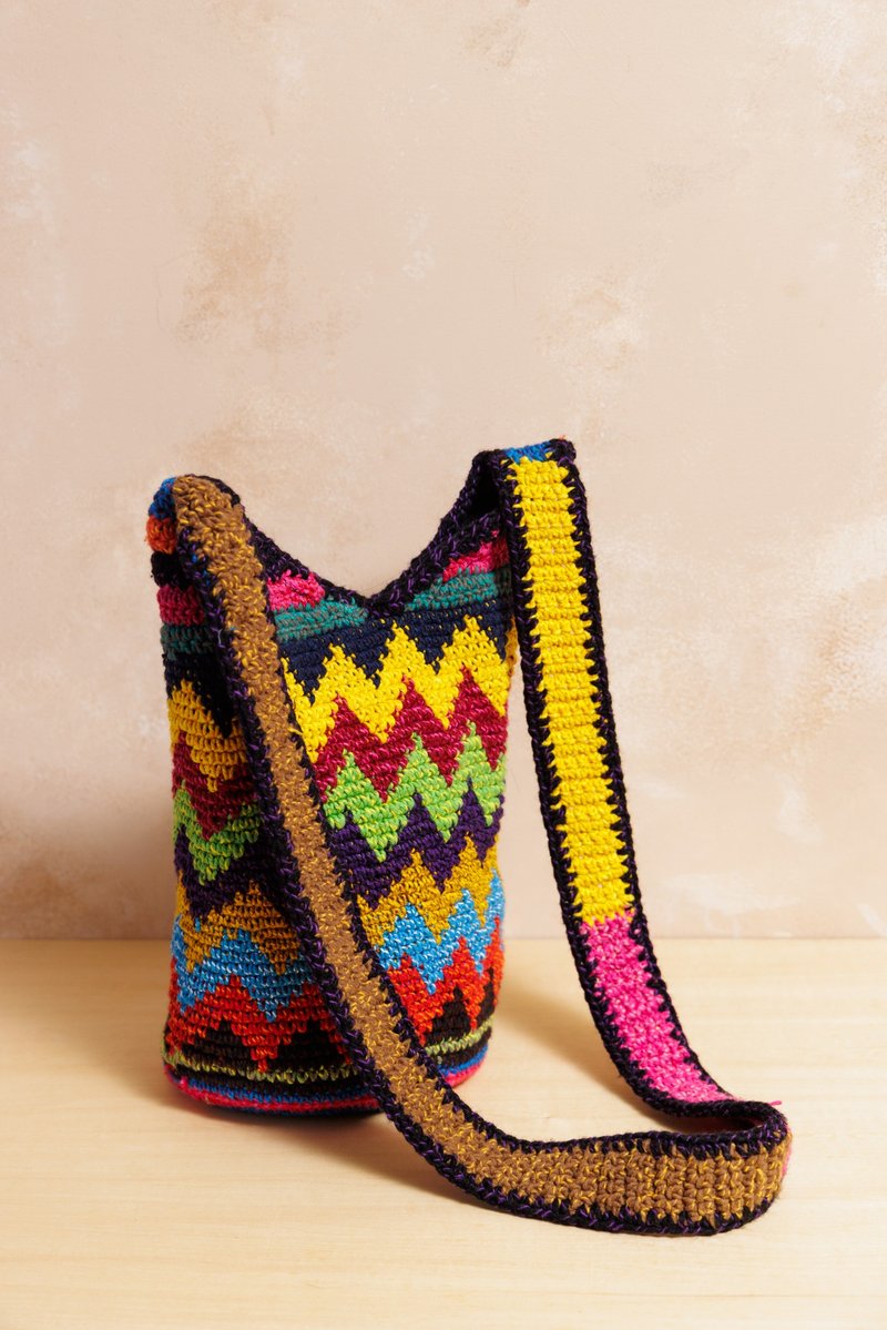 危地马拉手工钩织包_小01 - 侧背包/斜挎包 - 棉．麻 多色