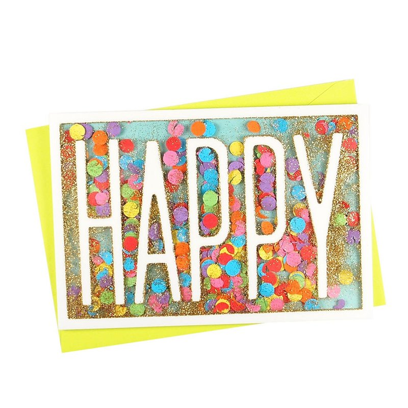 一百万个快乐的祝福【Hallmark-Signature经典手工卡系列生日祝福 - 卡片/明信片 - 纸 多色