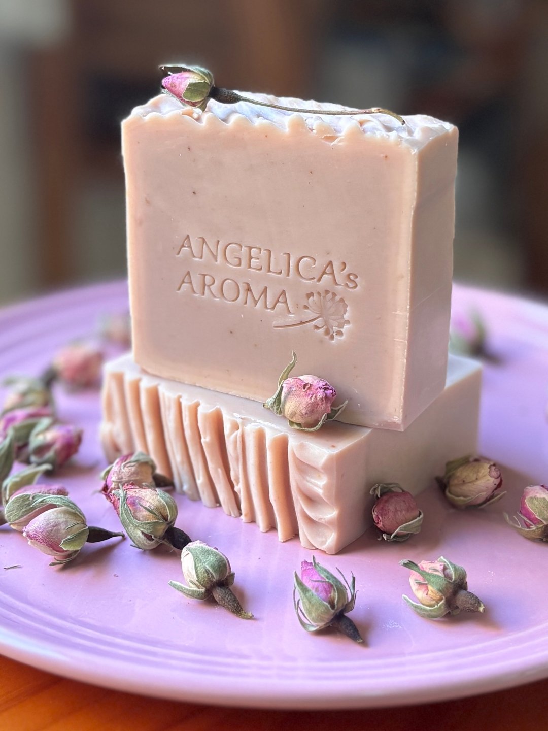 玫瑰矿泥洗颜皂 / Rose & Pink Clay Facial Soap - 肥皂/手工皂 - 其他材质 粉红色