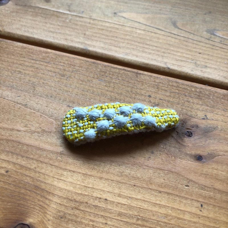 发饰 发夹 minä perhonen tambourine 手作 - 发饰 - 棉．麻 黄色