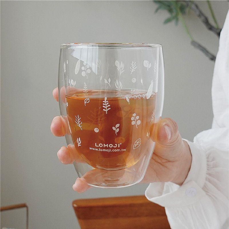 日常水杯【品牌双层玻璃水杯350ml】轻松补水好伙伴 - 玻璃杯 - 玻璃 透明