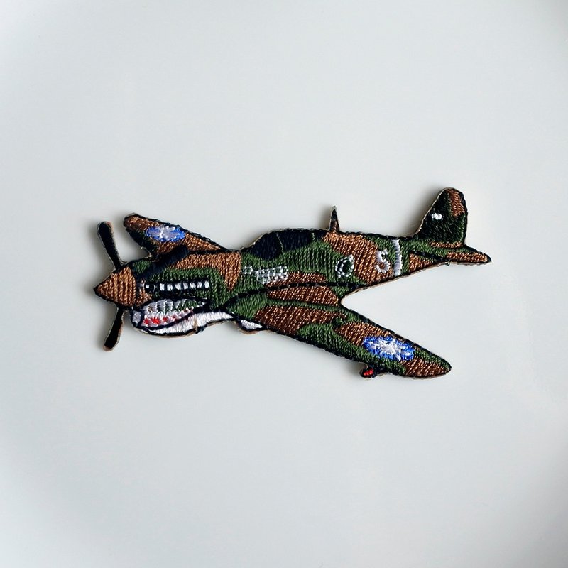 复古战斗机电绣片-A(需熨烫) - 其他 - 棉．麻 