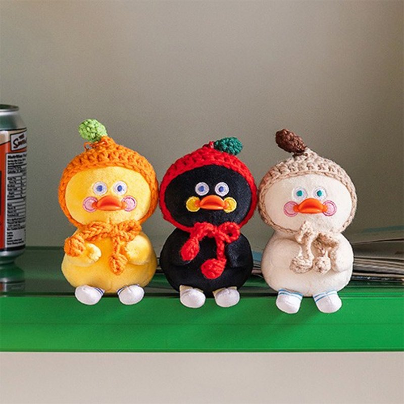 Romane Brunch Brother 小鸭娃娃吊饰 - 钥匙链/钥匙包 - 其他材质 