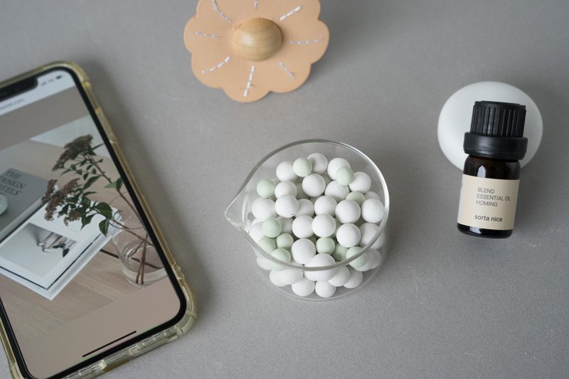 天然扩香 人生圆满组 mini 空间香氛系列 - 香薰/精油/线香 - 陶 多色