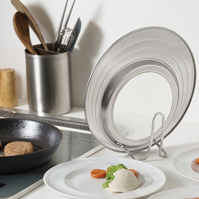 家事问屋日本制304不锈钢站立式透视锅盖20~26cm - 厨房用具 - 不锈钢 银色