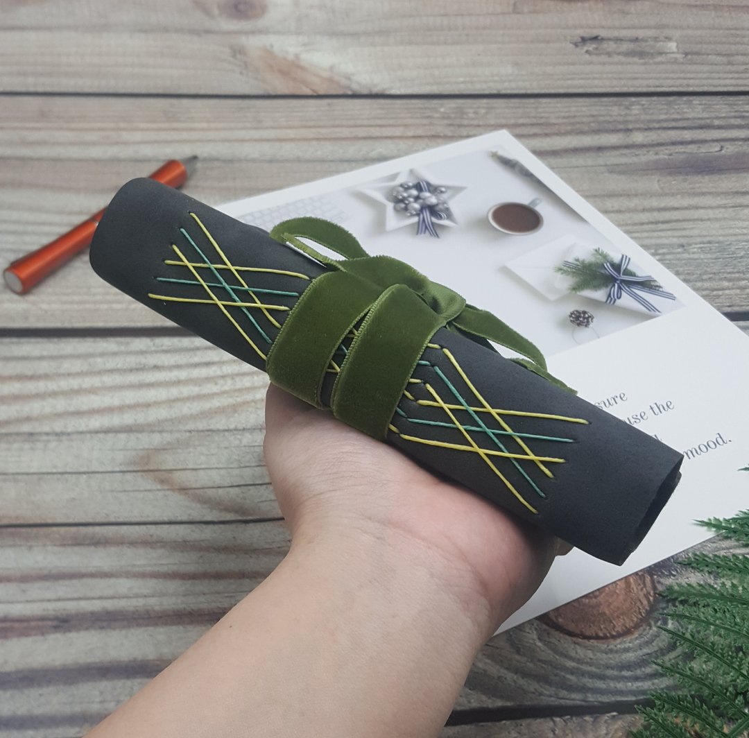 手作笔记本 (Journal) Eerie Black 绒面材质封面 - 笔记本/手帐 - 环保材料 