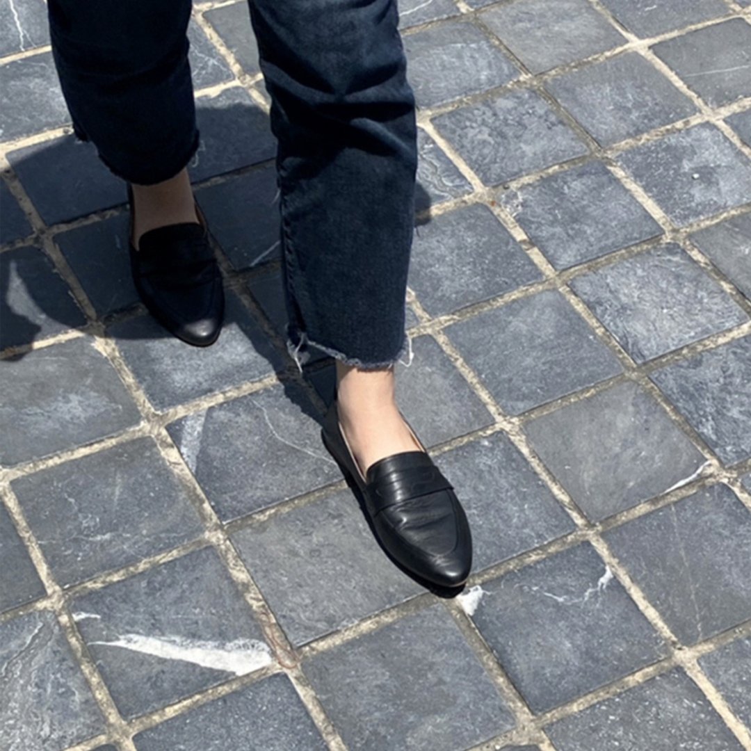 【BLK】Modi Loafer. Black (黑) - 女款牛津鞋/乐福鞋 - 真皮 黑色