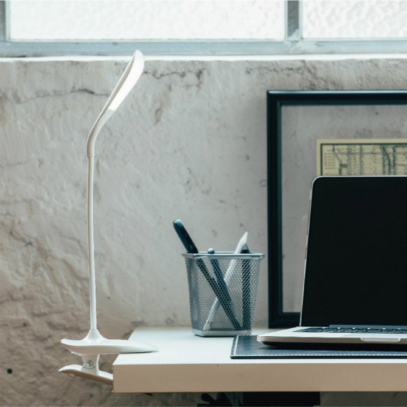 圣诞礼物 LED夹灯 台灯 床头灯 阅读灯 三段调光 可调角度 - 灯具/灯饰 - 塑料 白色