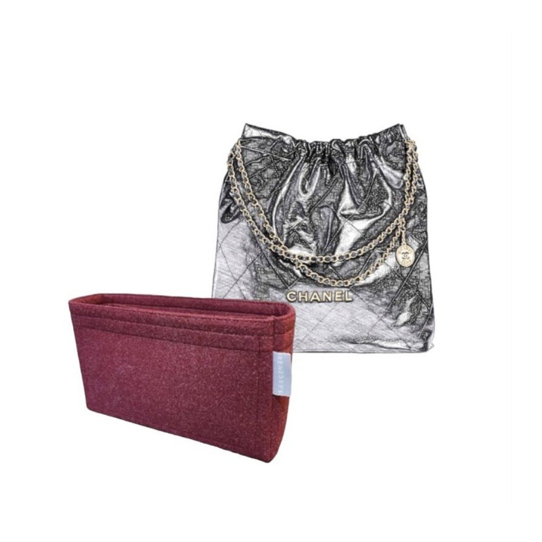 【香港制造|韩国绒布】手制内袋 Chanel 22 Large 48cm - 化妆包/杂物包 - 其他材质 多色