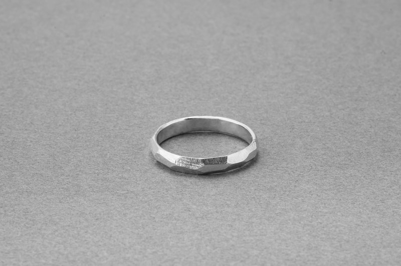 【金工课程预约】手作银饰-菱格纹戒(细版)-文化币 - 金工/饰品 - 纯银 