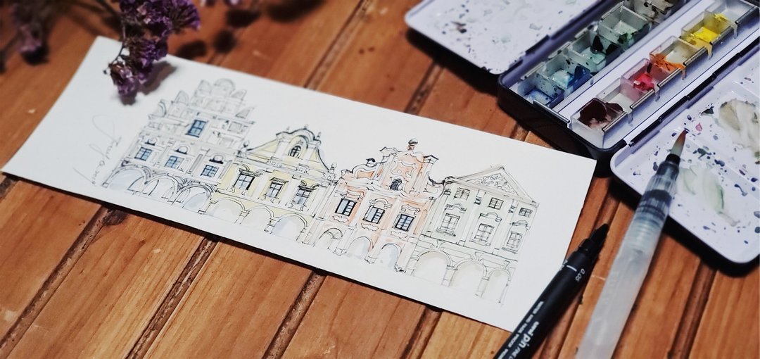 体验活动。Joyce的纸上旅行 / 欧洲可爱的童话彩色小镇 / TELC - 插画/绘画/写字 - 纸 
