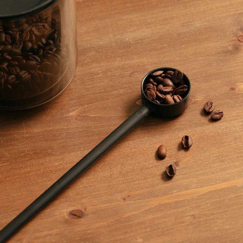 【新品】HMM永续长柄咖啡勺 - 餐刀/叉/匙组合 - 环保材料 黑色