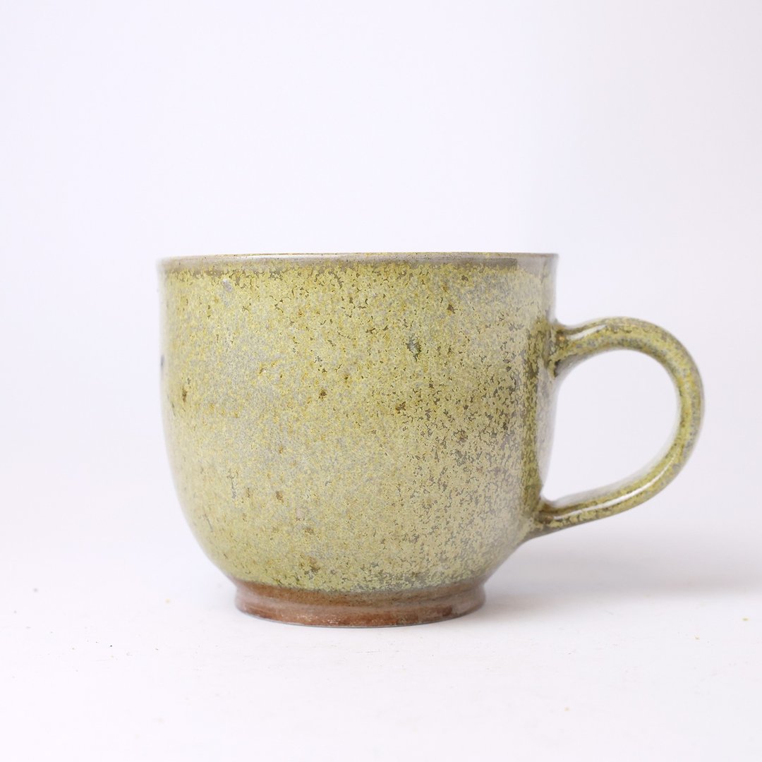 明芽窑 | 柴烧暮雪拿铁杯 咖啡杯 把杯 陶杯 杯子 马克杯搜藏品 H8 - 咖啡杯/马克杯 - 陶 