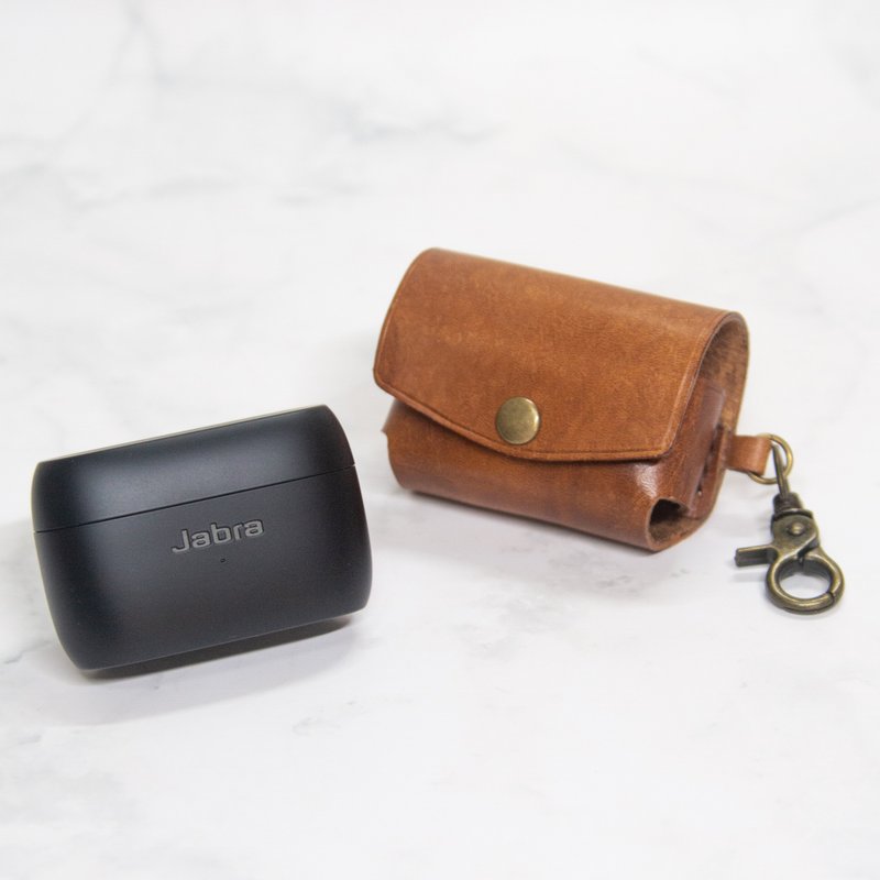 可刻名捷波朗Jabra Elite 85t 耳机充电盒客制皮革保护套 耳机盒 - 耳机 - 真皮 多色