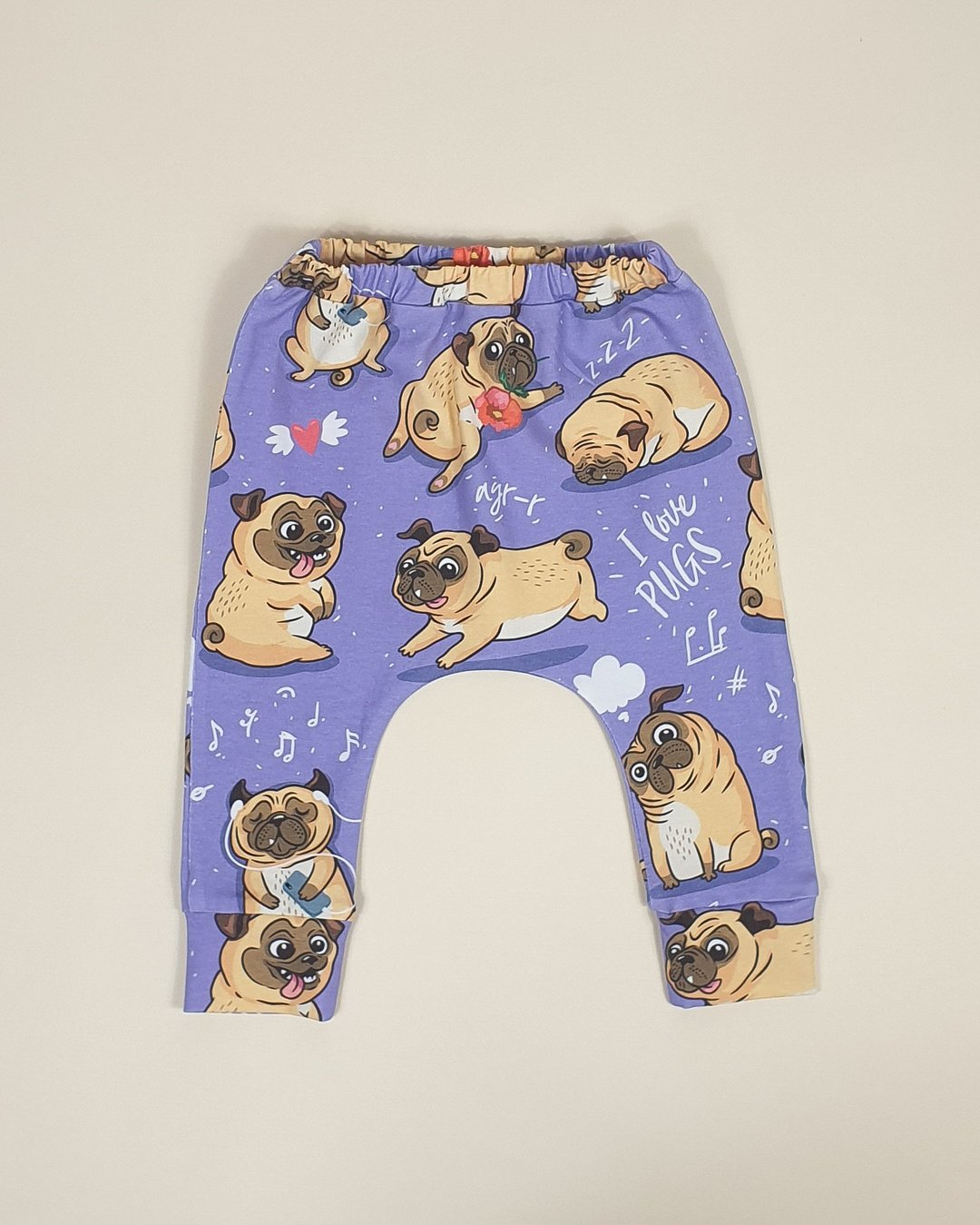Pugs baby pants, baby leggings, baby girl pantst, baby boy pants, baby outfits - 童装裤 - 棉 多色