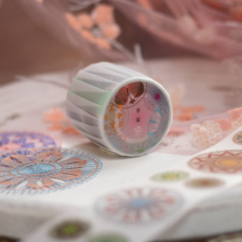 华绣 - 5cm 雾面PET胶带 - 纸胶带 - 塑料 粉红色