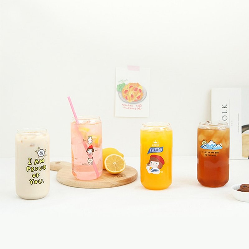 Gracebell Can Glass 系列 Can造型玻璃杯 550ml (共4款) - 玻璃杯 - 玻璃 