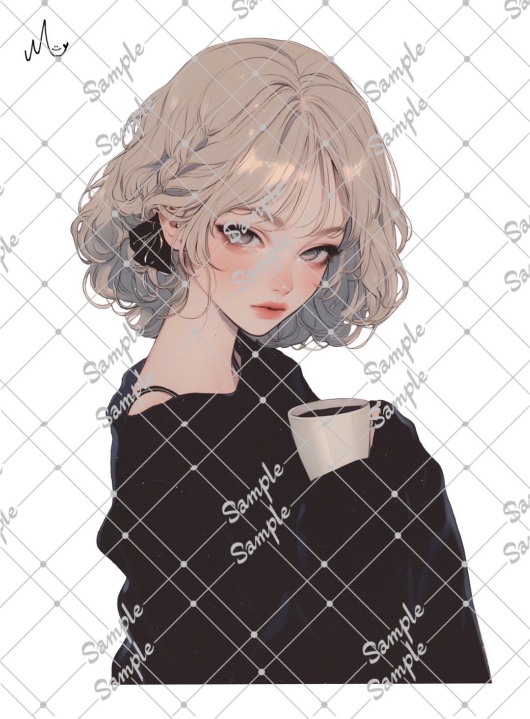 原创人物贴纸 10月新品 - 贴纸 - 纸 
