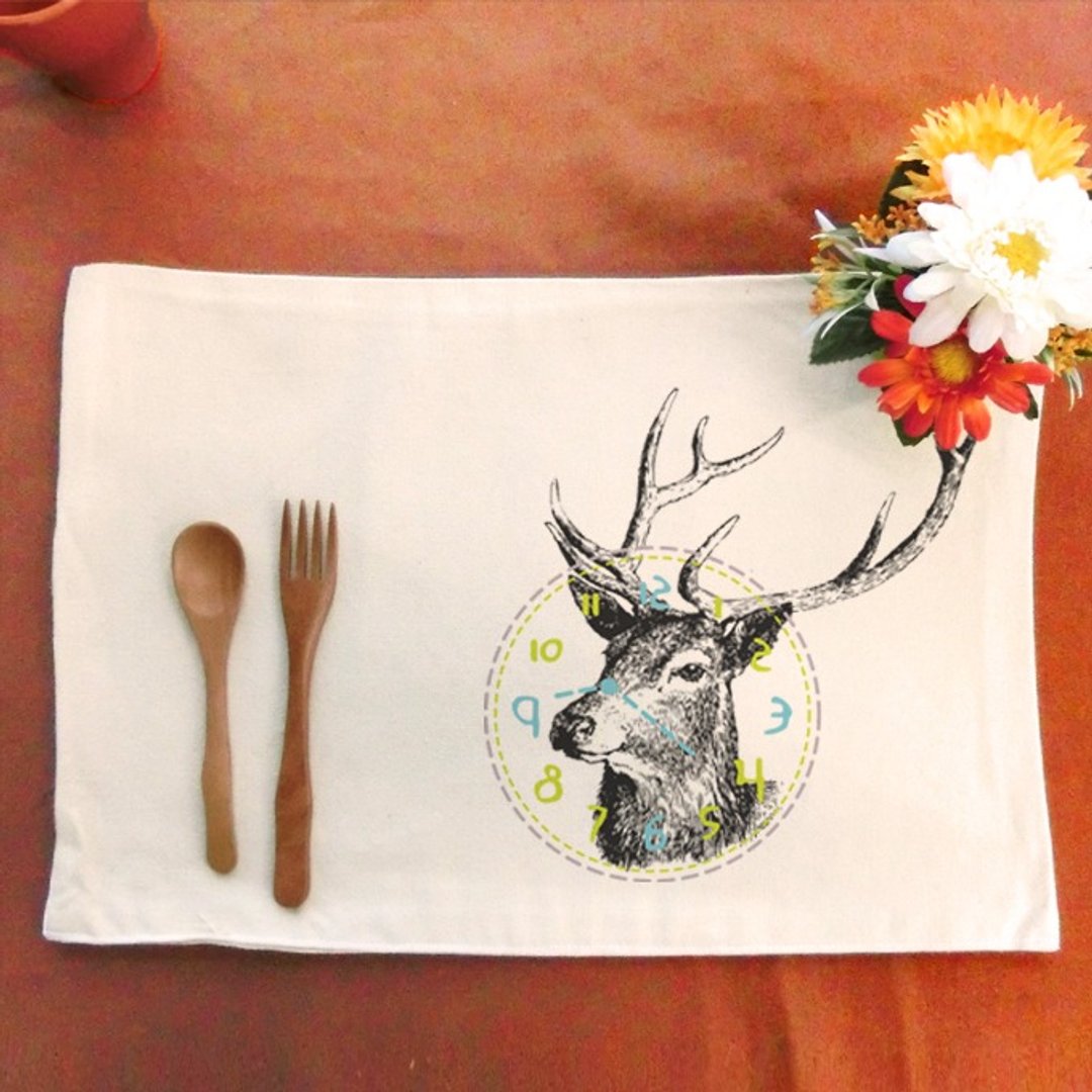 ClockDeer│妆点你的餐桌 帆布餐垫 - 餐垫/桌巾 - 棉 