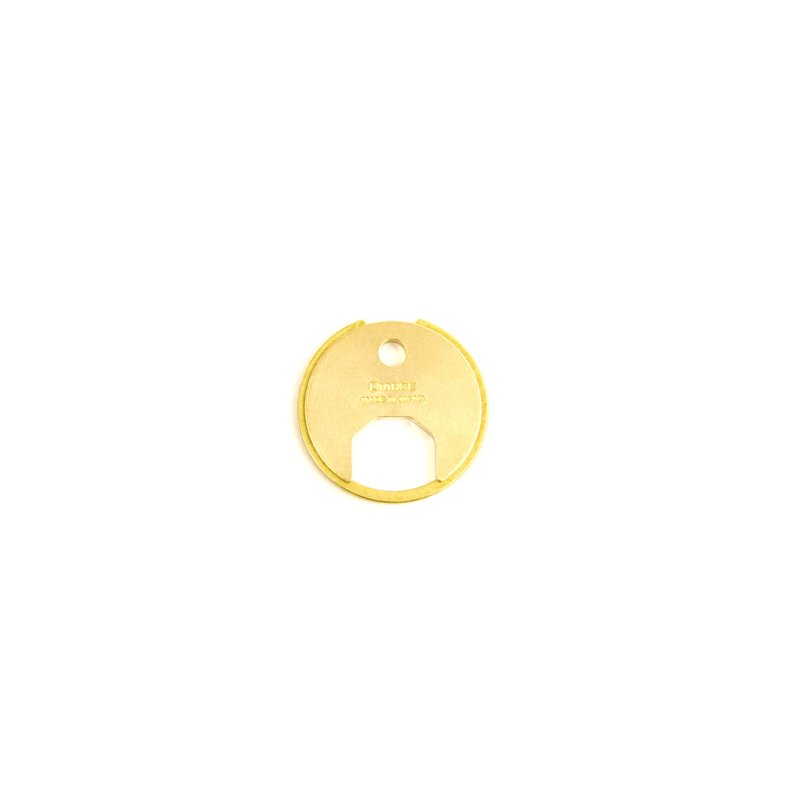 BRASS CIRCLE KEYRING 13324 GD - 钥匙链/钥匙包 - 其他金属 金色